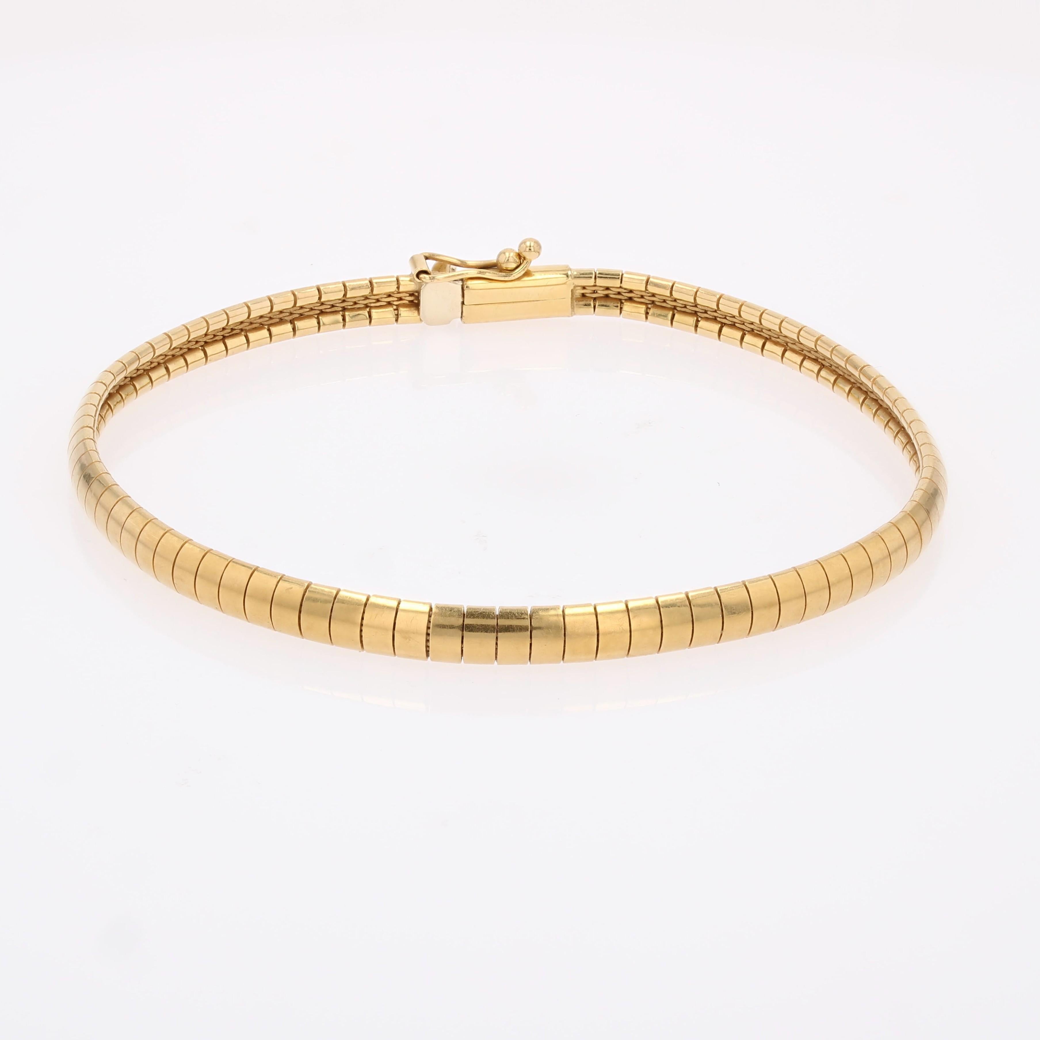 Bracciale Omega moderno di seconda mano in oro giallo 18 carati in vendita 4