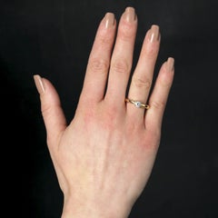 Modern Second-Hand Diamond 18 Karat Yellow Gold Solitaire Ring