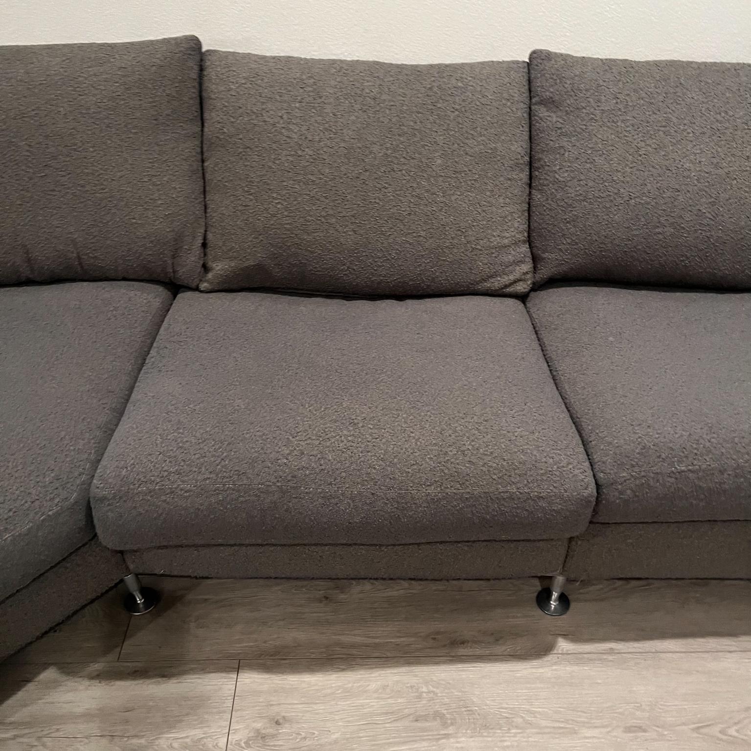 Contemporary Modern Sectional Grey Sofa Harry Bertoia B&B Italia by Antonio Citterio