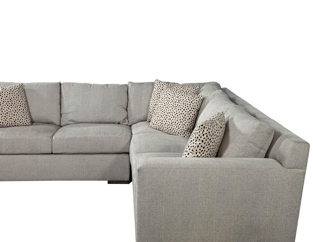Modern Sectional Sofa Jeffrey by EJ Victor In Excellent Condition In North York, ON
