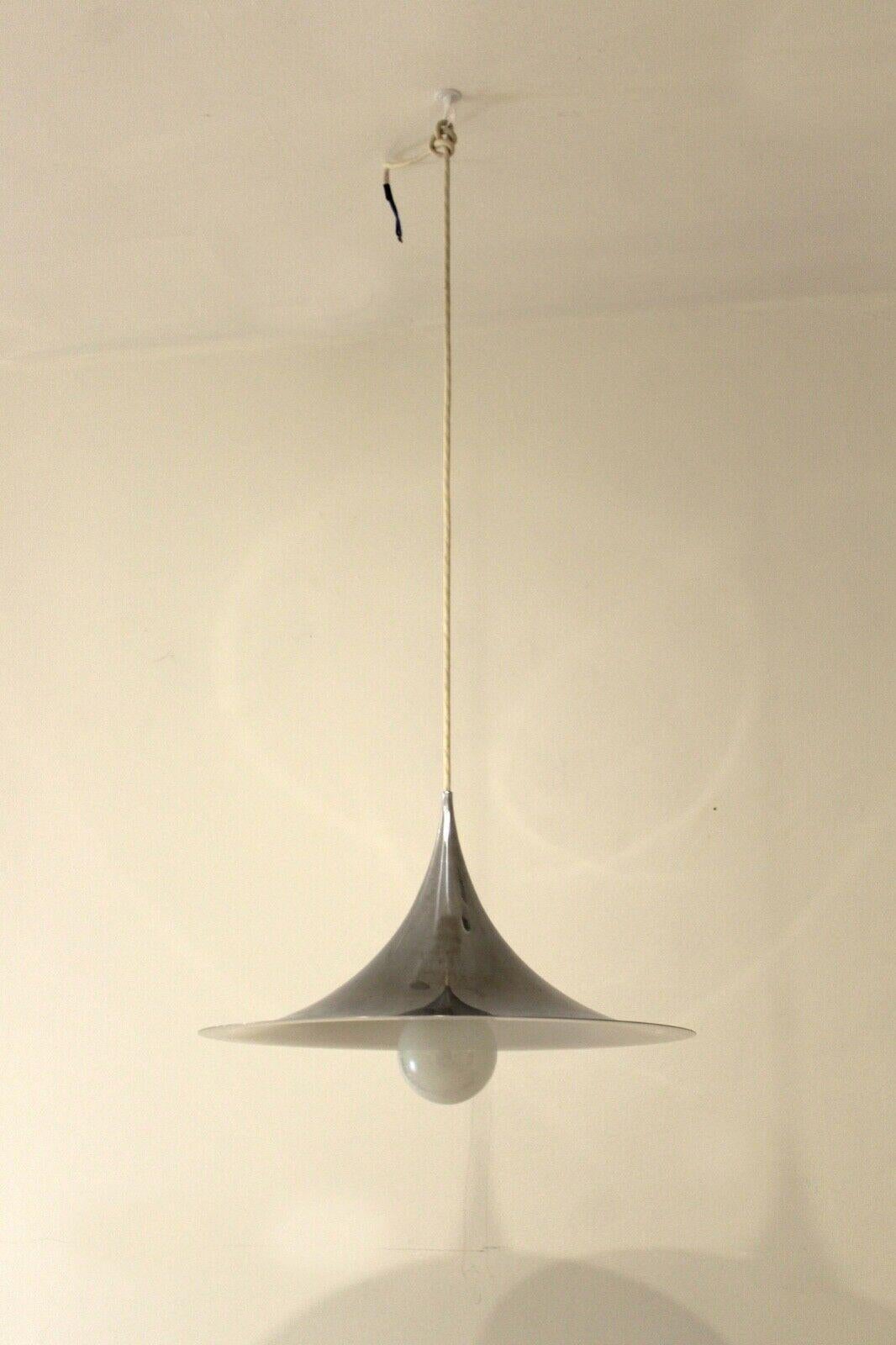 Mid-Century Modern Modern Semi Pendant Chrome Decorative Lamp by Thorup & Bonderup For Sale