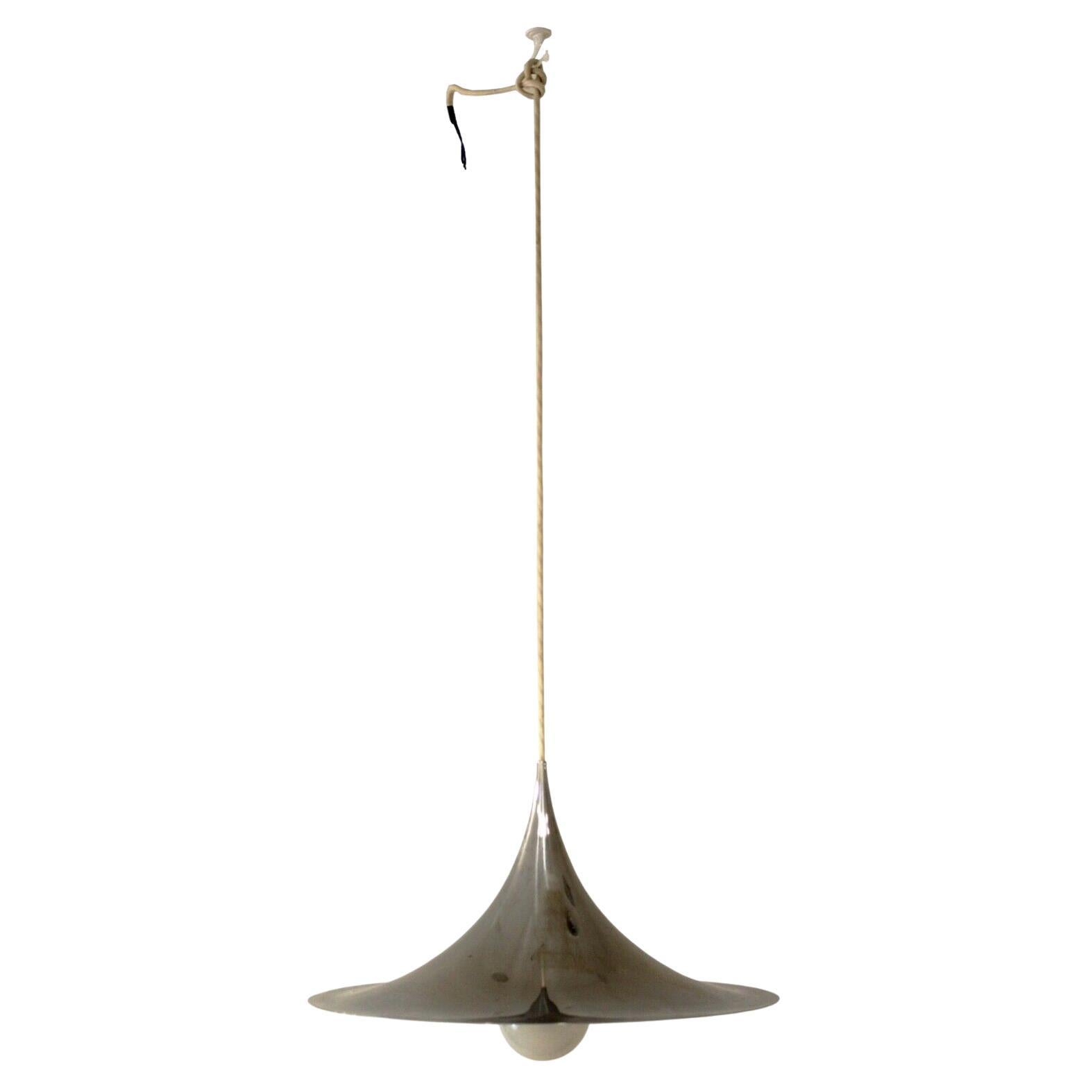 Modern Semi Pendant Chrome Decorative Lamp by Thorup & Bonderup For Sale