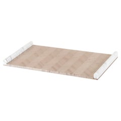 Modern Serving Tray Calacatta Marble Eucalyptus Handmade Portugal Lusitanus Home