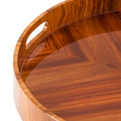 Bandeja de servir moderna de madera de hierro hecha a mano en Portugal by Lusitanus Home