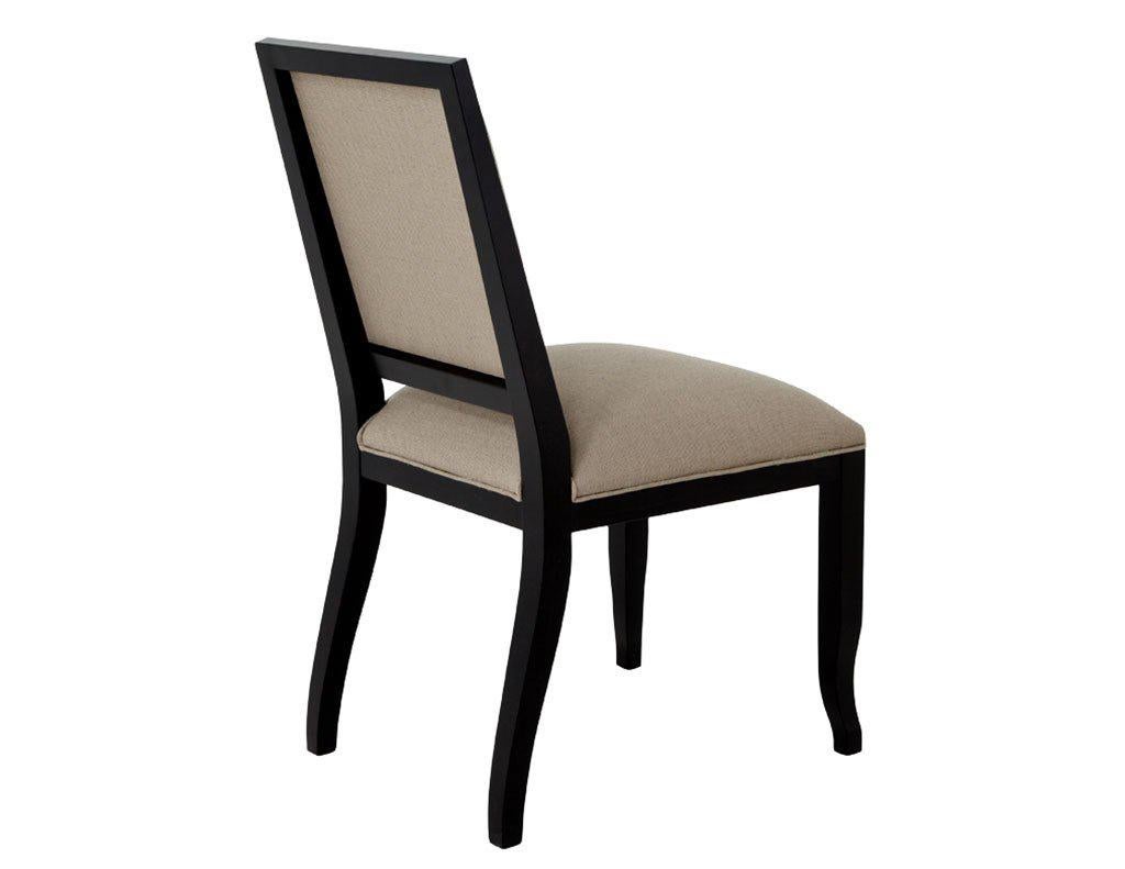 Art Deco Modern Set of 6 Custom Contemporary Dining Side Chairs