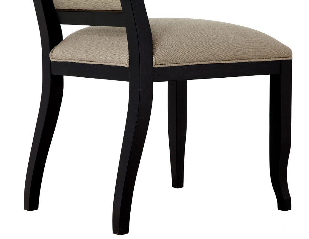 Canadian Modern Set of 6 Custom Contemporary Dining Side Chairs