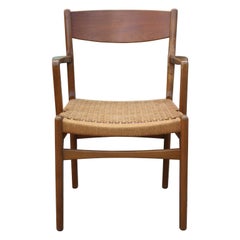 Modern Set of Six Bruno Mathsson Dining Chairs with Rope Seats