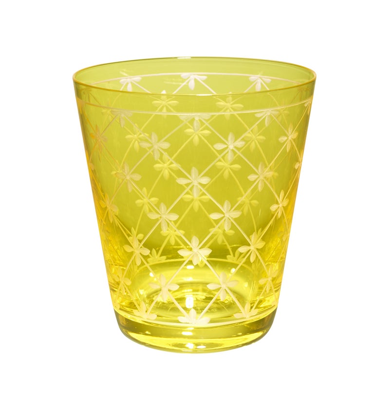 German Modern Set of Six Goblets Crystal Handblown Sofina Boutique Kitzbühel For Sale