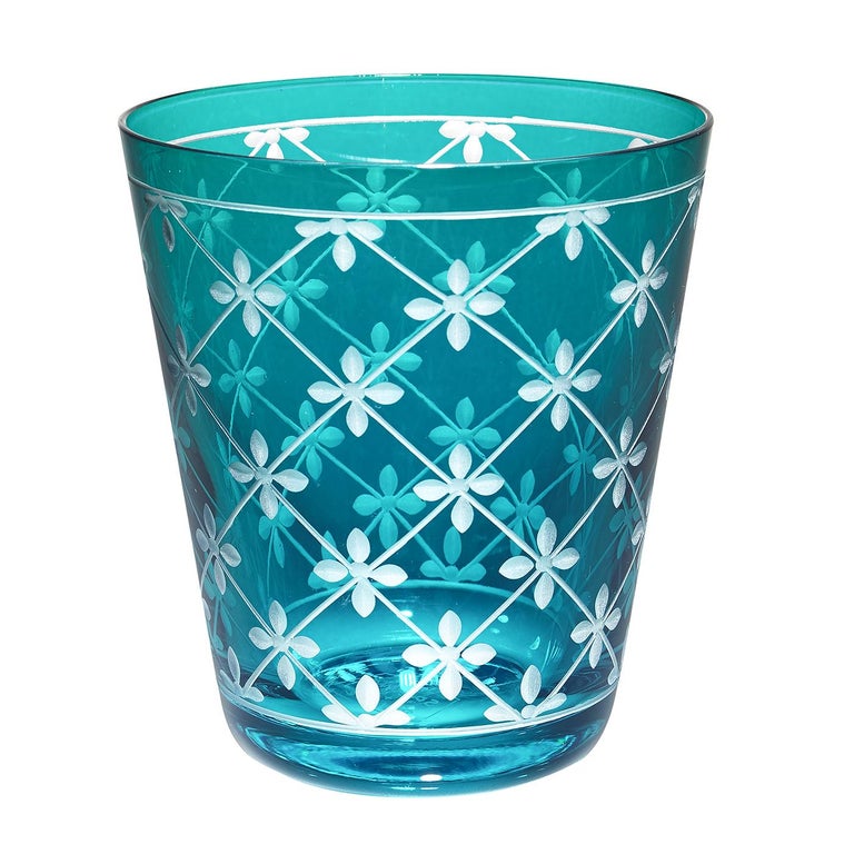 Modern Set of Six Goblets Crystal Handblown Sofina Boutique Kitzbühel For Sale 1
