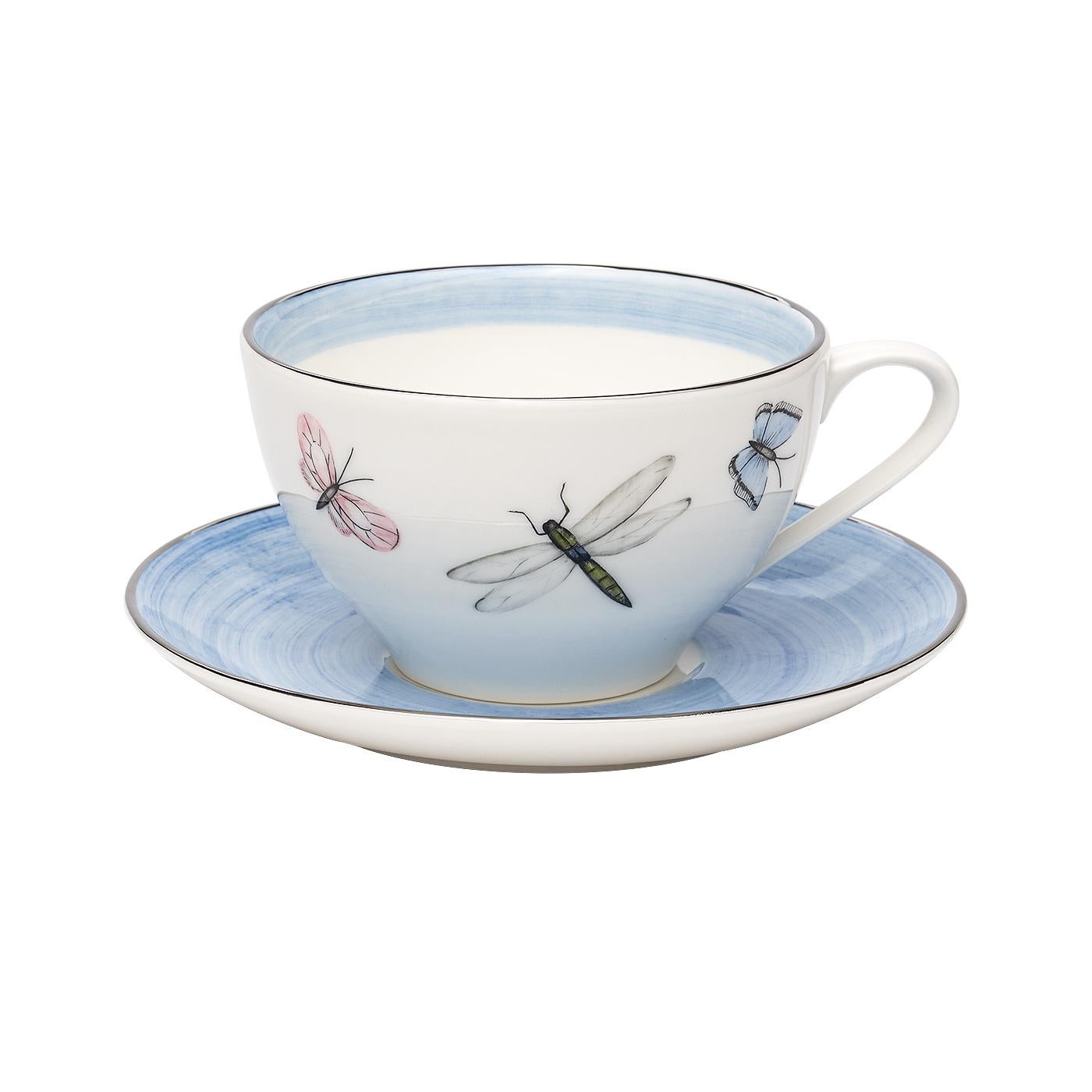 butterfly porcelain tea set