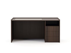 Modern Sevilha Desk Made with Walnut, Handmade by Stylish Club