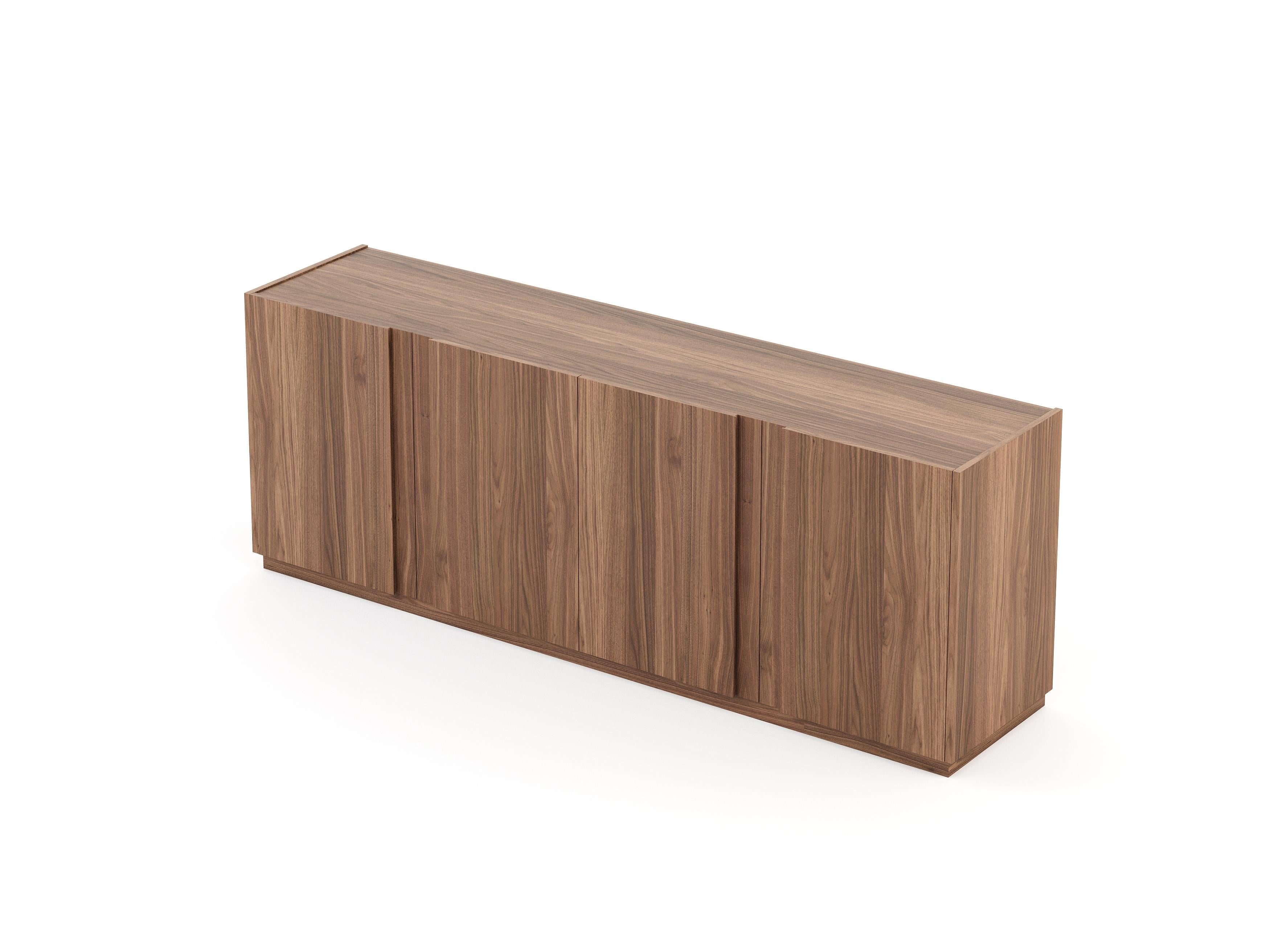 Portuguese Modern Sevilha Sideboard Made with Walnut, Handmade by Stylish Club For Sale