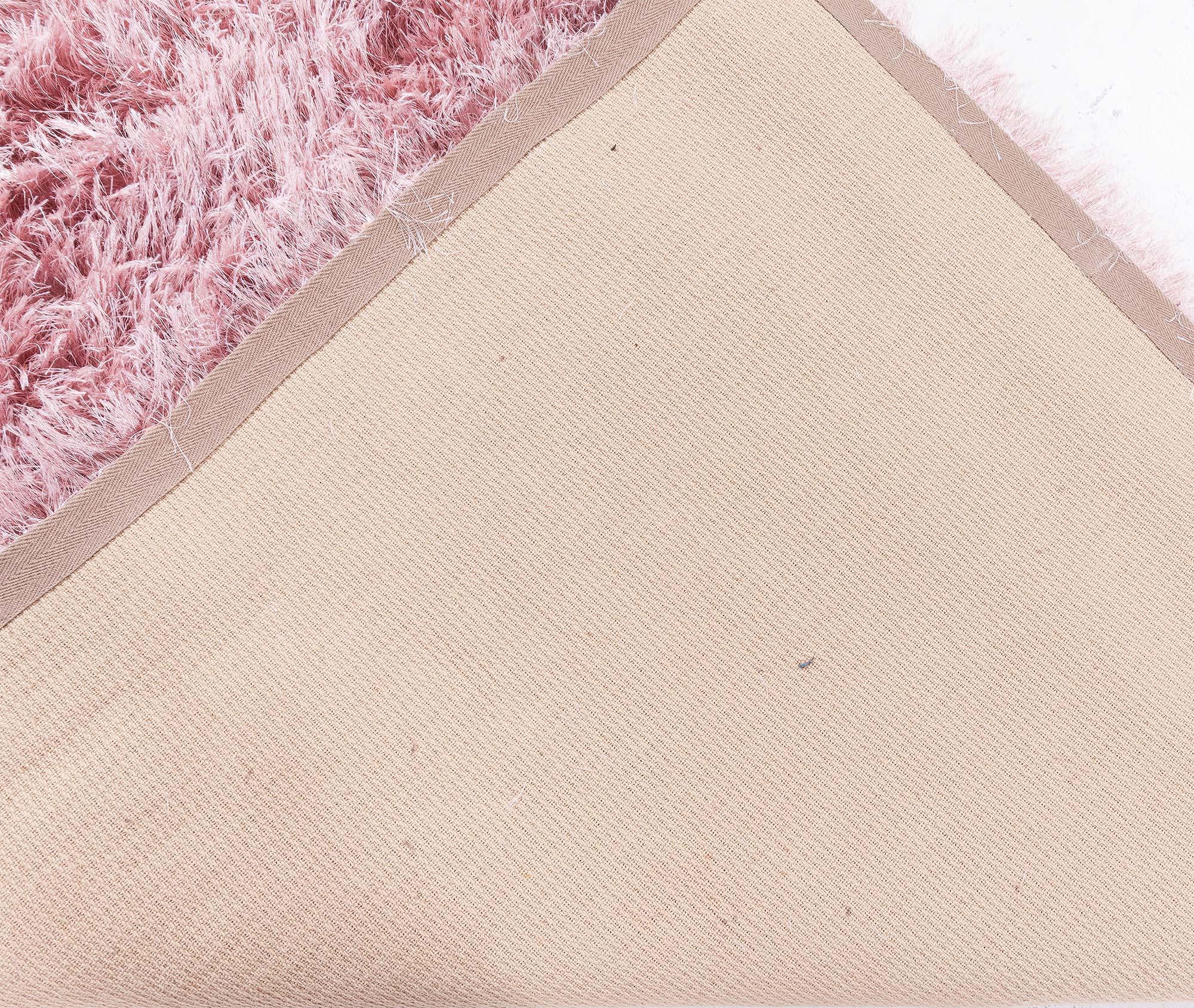 Wool Modern Shaggy Rug in Pink Tones by Doris Leslie Blau For Sale