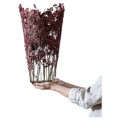 Moderne Shannon Clegg Dilmos Edizioni-Vase, Skulptur, getrocknete Blume, bunt