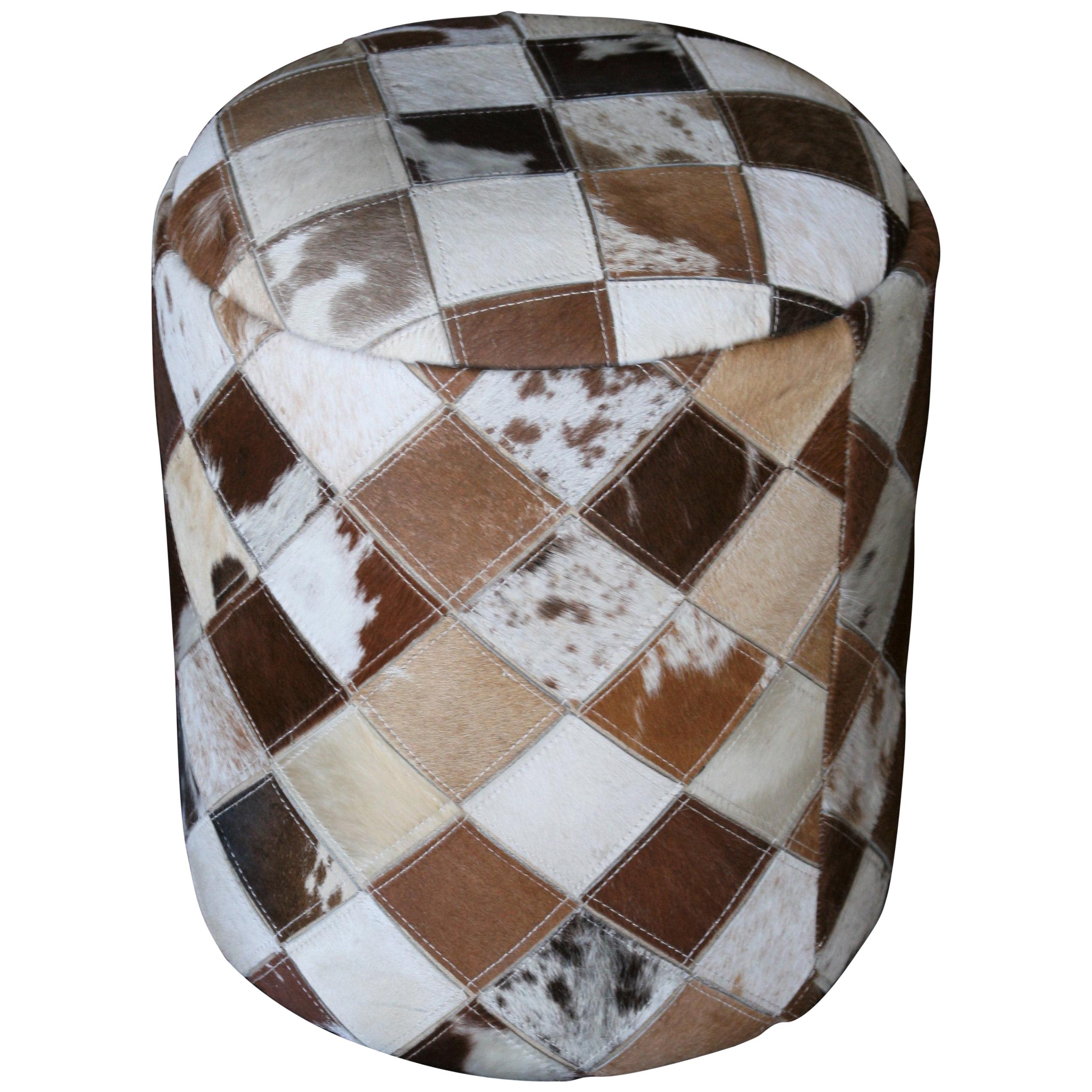 Modern Sheep Skin Handcrafted and Handstitched Classic Stools im Angebot