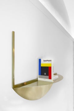 Wall-mounted metal Console "Sardina" by Nobe Italia Gold Finish