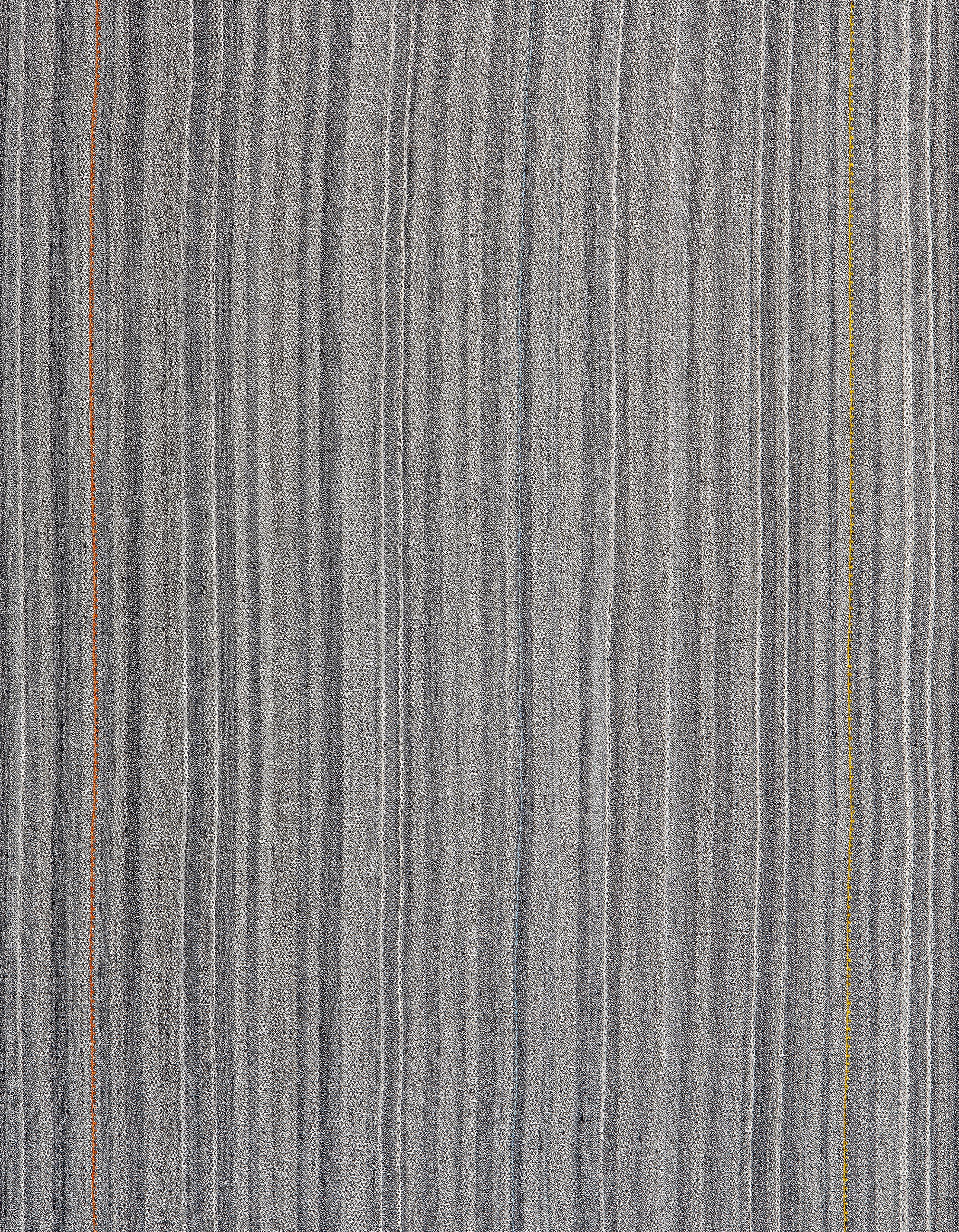 Modern Shiraz Pelas Flachgewebe - Handgesponnene Wolle & Baumwolle, Naturgrau-Creme-Ton im Angebot 1