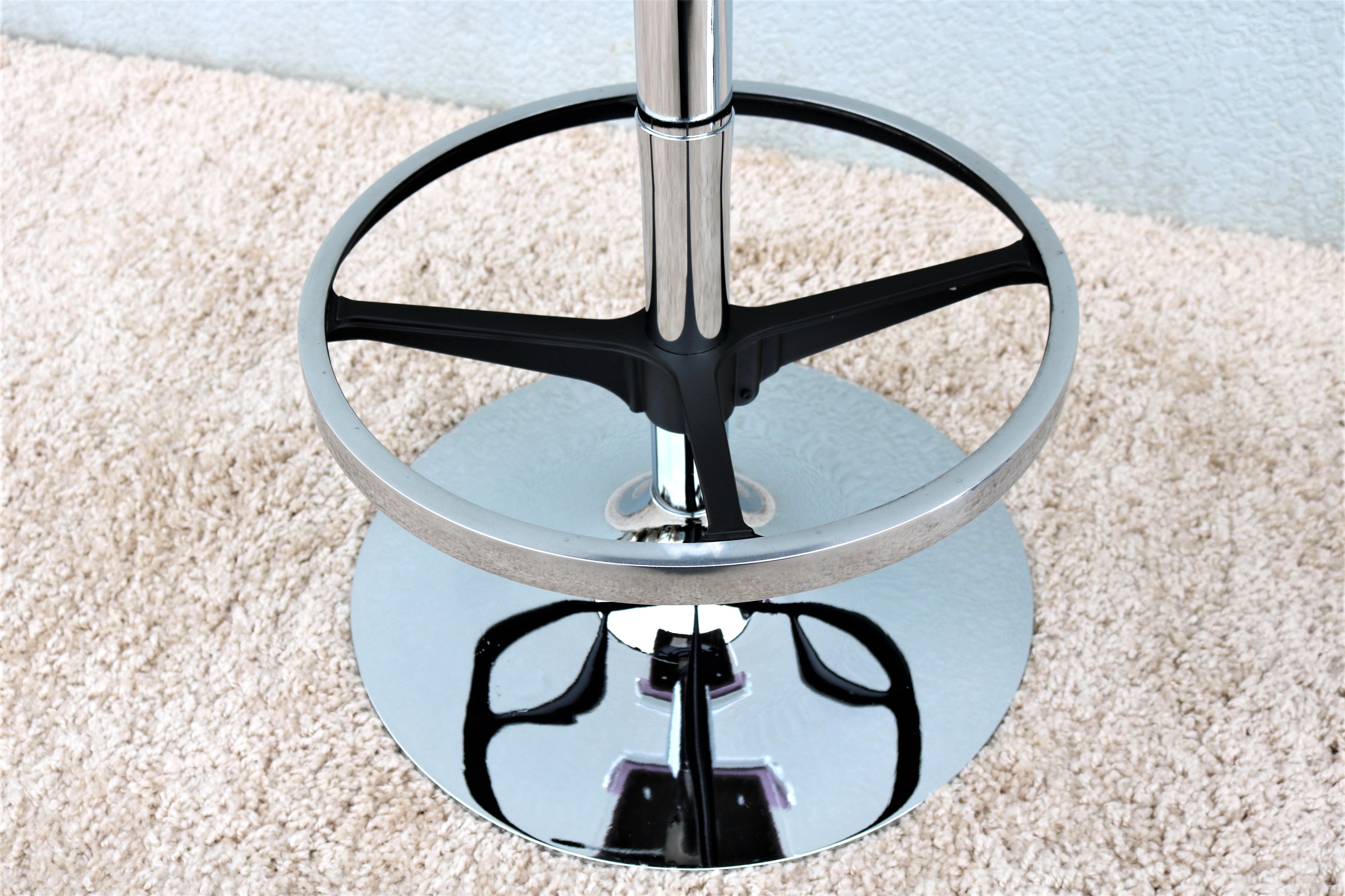 Modern Shlomi Haziza H.Studio Trigo Barstools in Purple Suede and Acrylic a pair 9