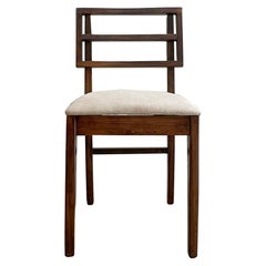 Modern Side Chair in Oak Wood Style Paul Laszlo Glenn of Calif Restored, 1960s