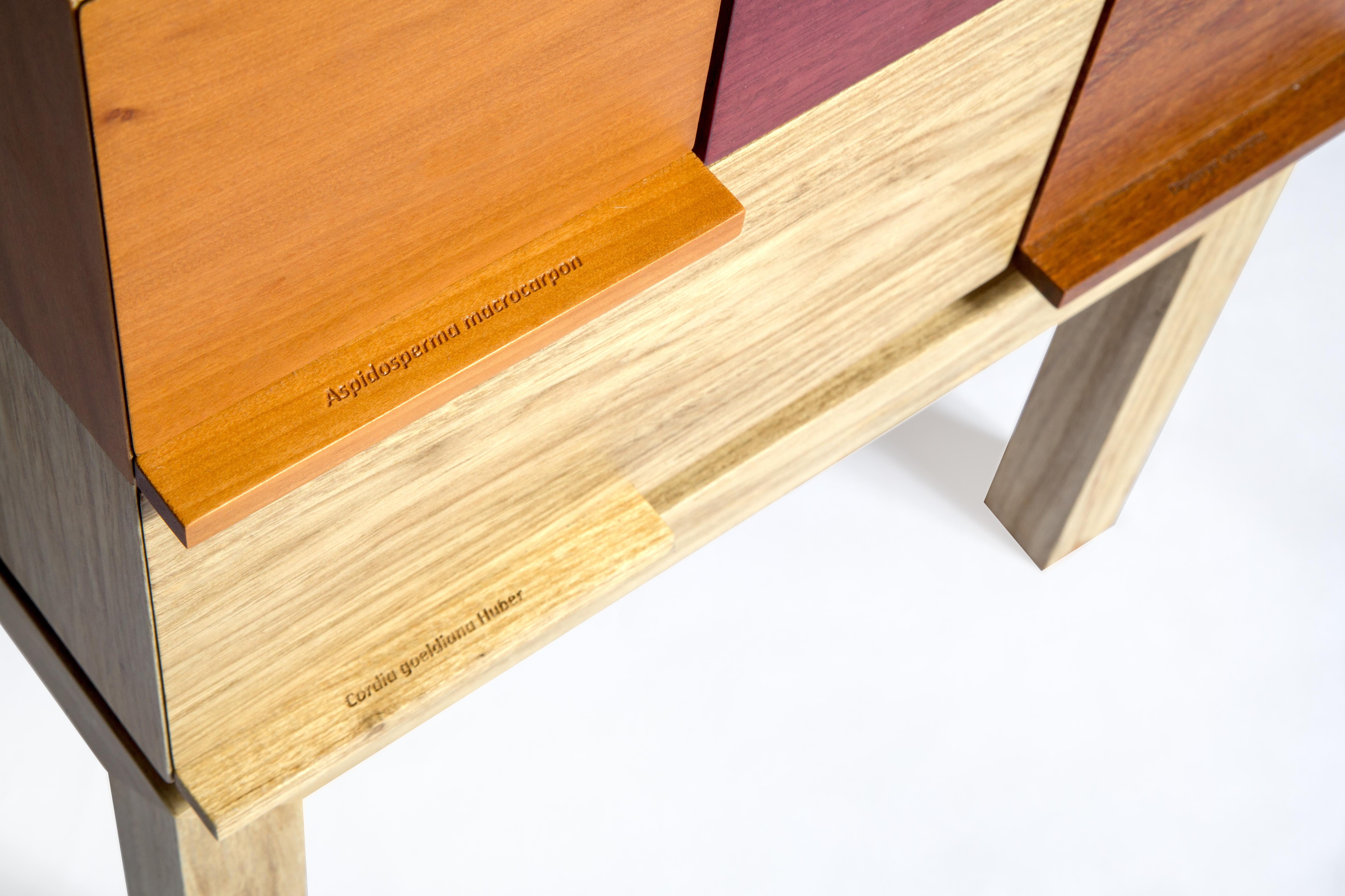 Modern Side Table by Ivan Rezende in Brazilian Wood For Sale 5