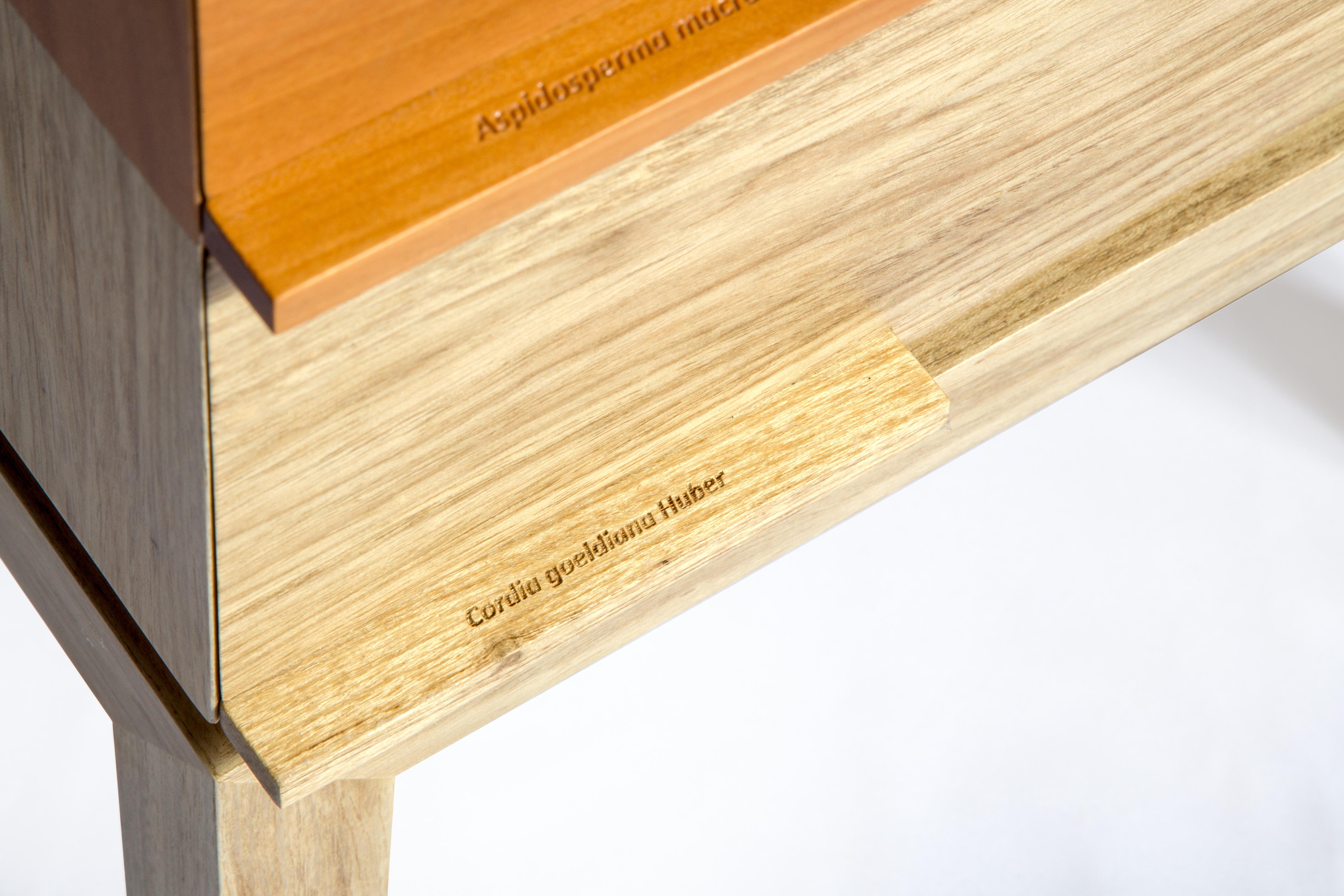 Modern Side Table by Ivan Rezende in Brazilian Wood For Sale 6