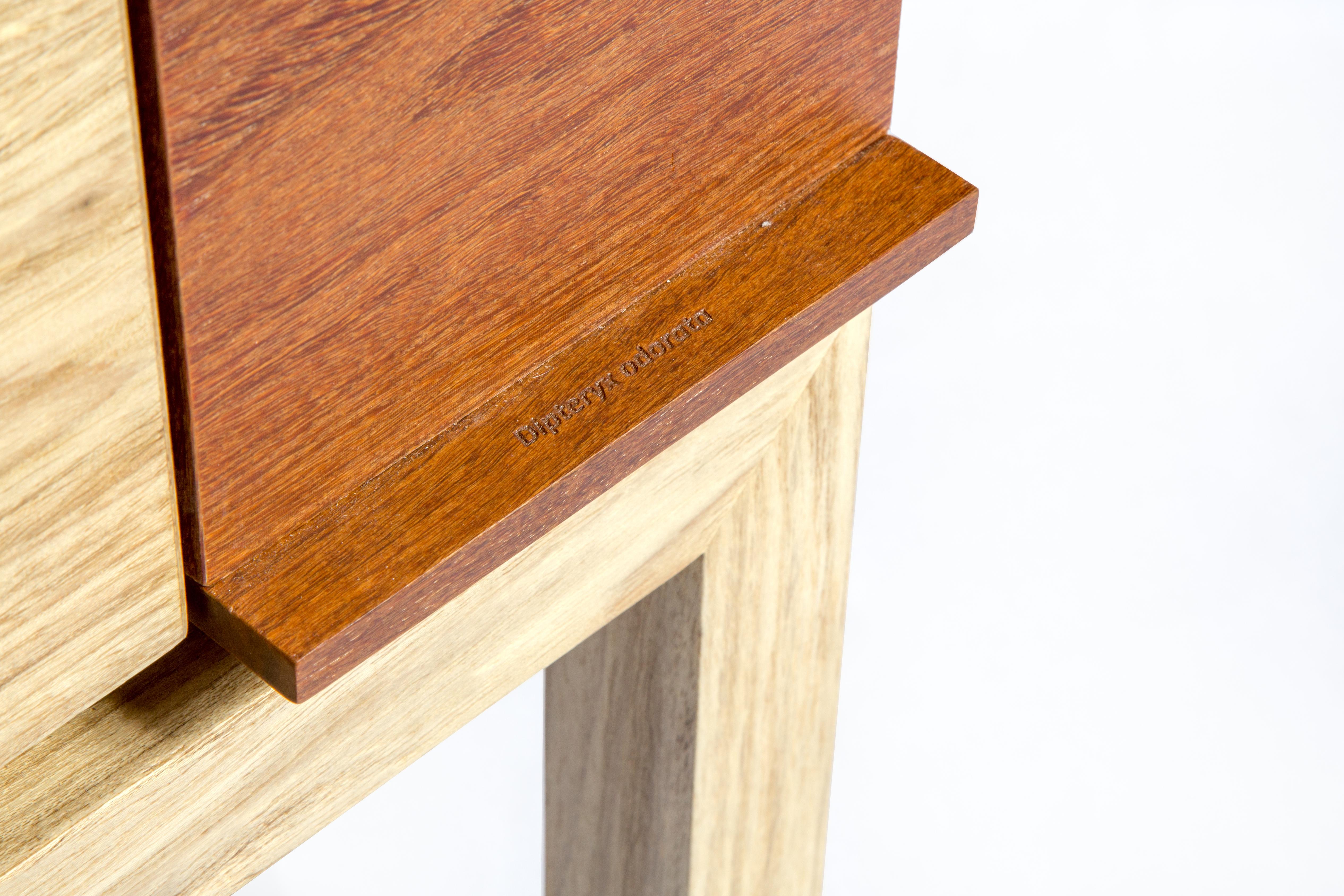 Modern Side Table by Ivan Rezende in Brazilian Wood For Sale 8