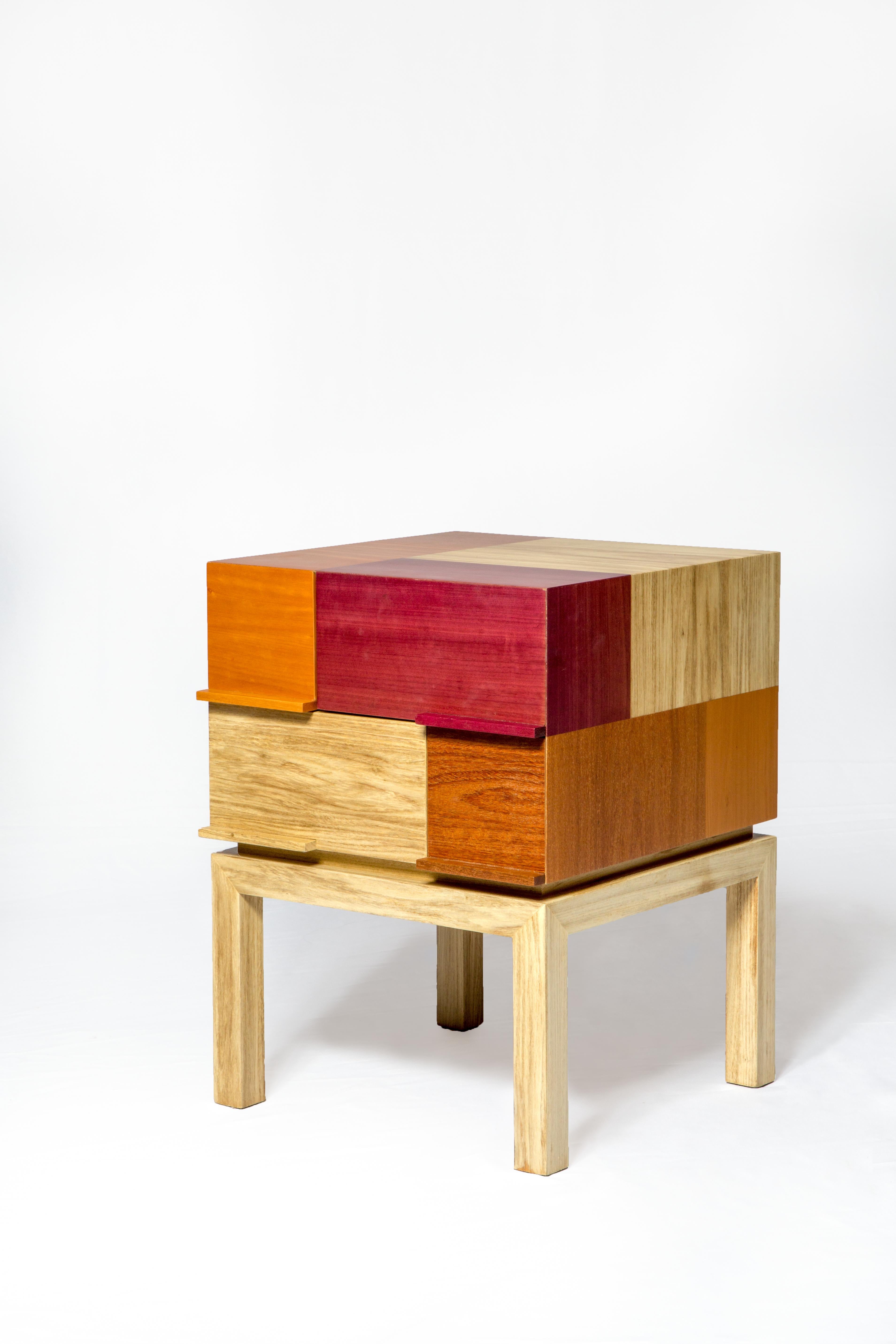 Modern Side Table by Ivan Rezende in Brazilian Wood For Sale 1