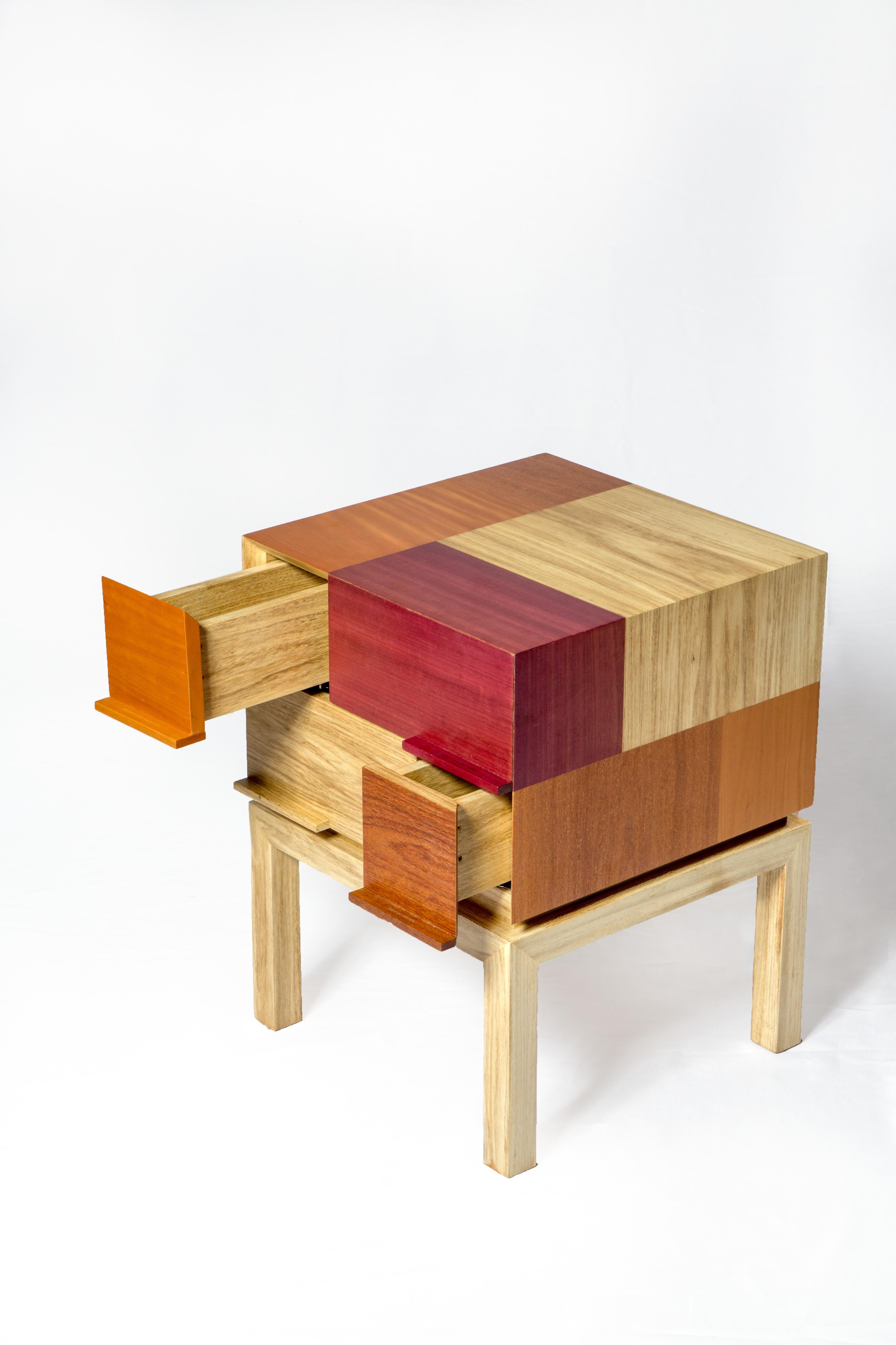 Modern Side Table by Ivan Rezende in Brazilian Wood For Sale 2