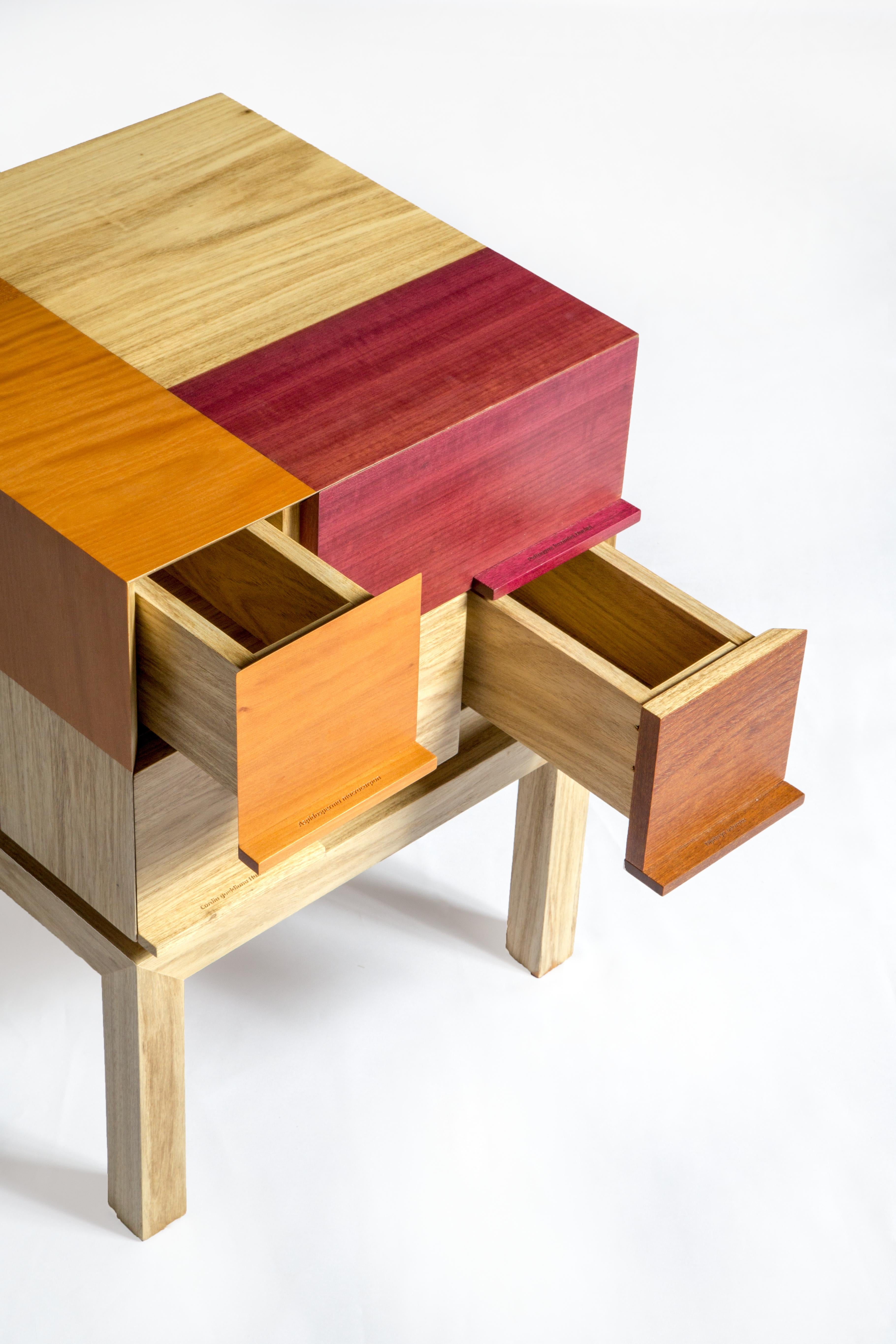 Modern Side Table by Ivan Rezende in Brazilian Wood For Sale 3