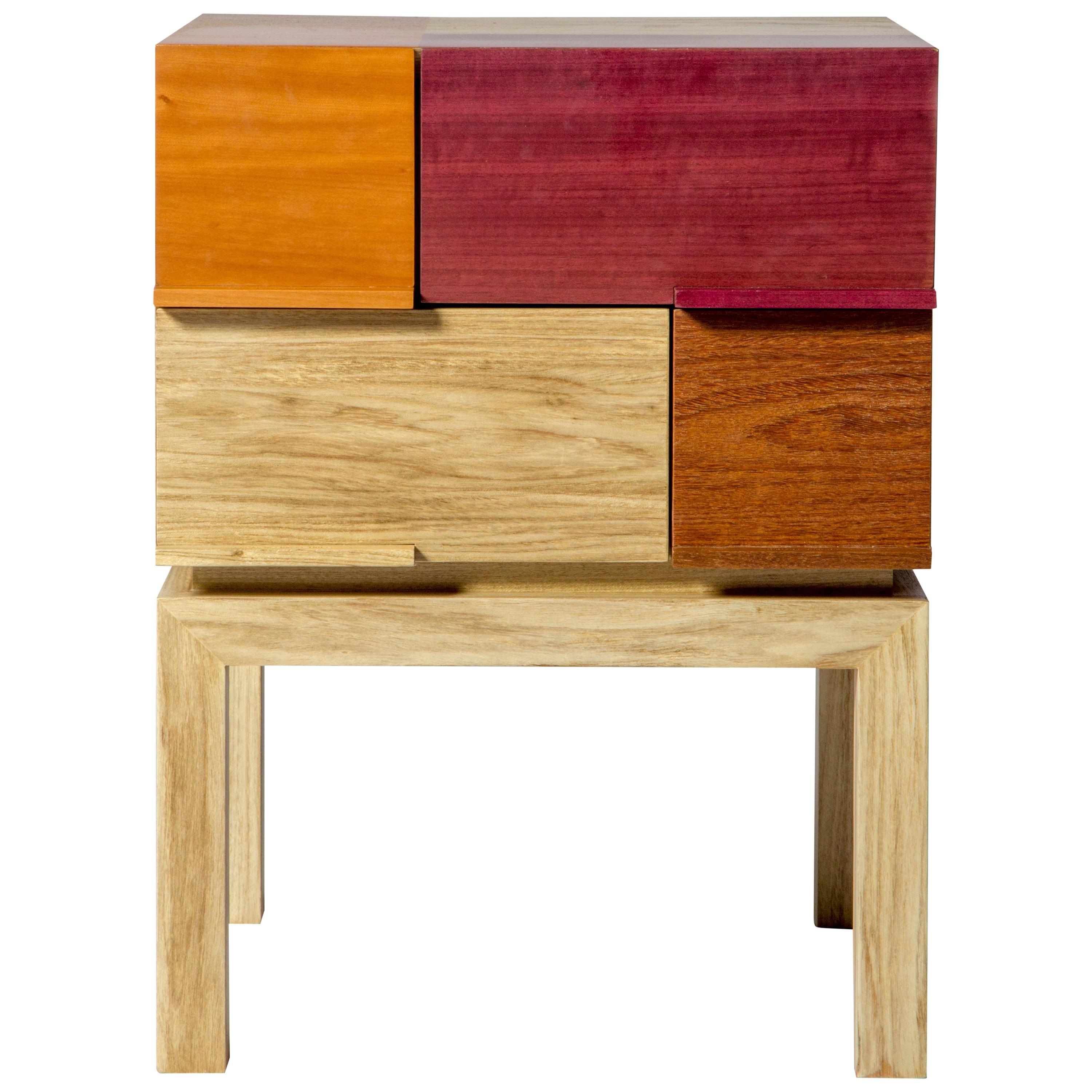 Modern Side Table by Ivan Rezende in Brazilian Wood For Sale