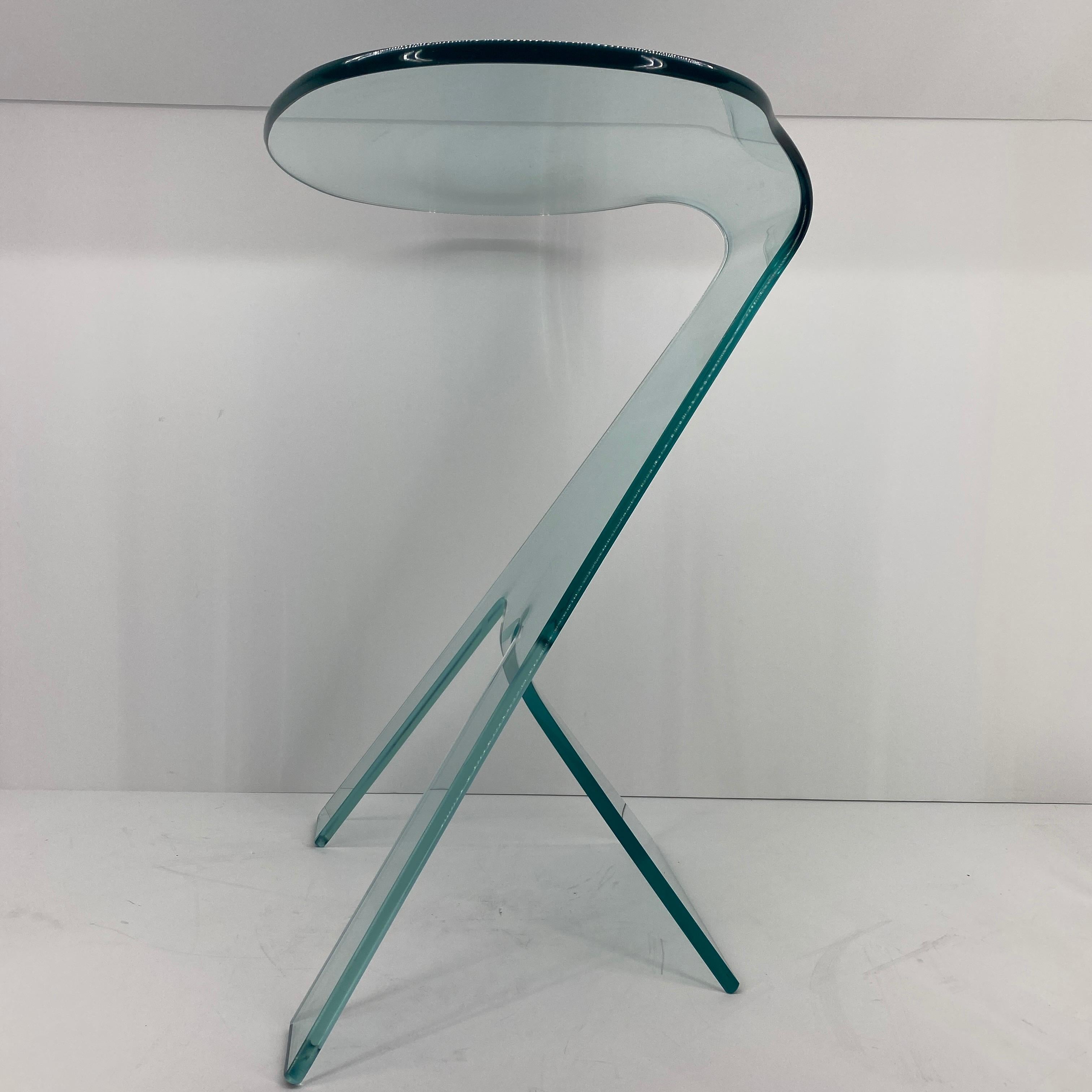 Italian Modern Side Table Designed by Vittorio Livi For FIAM Italy