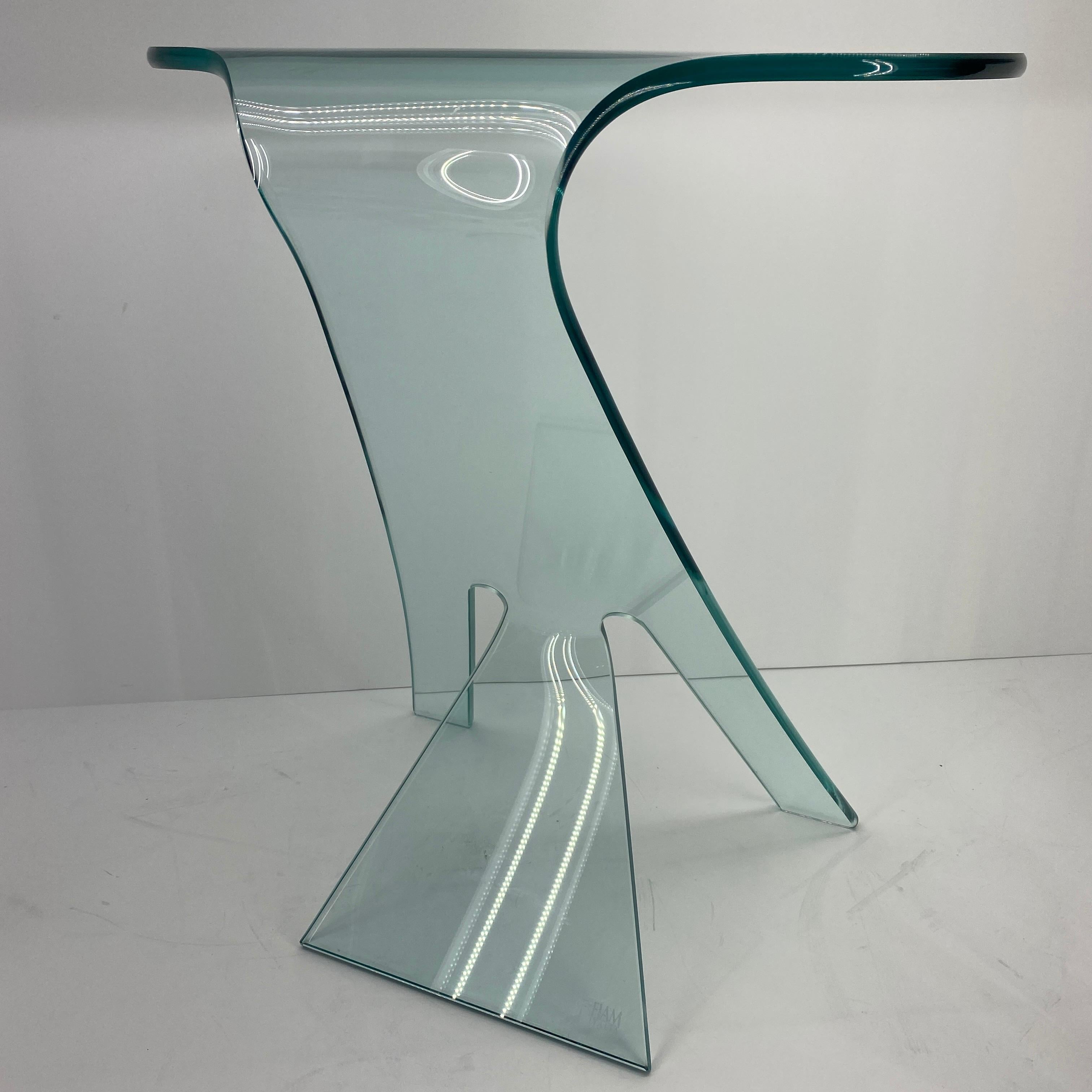 Hand-Crafted Modern Side Table Designed by Vittorio Livi For FIAM Italy