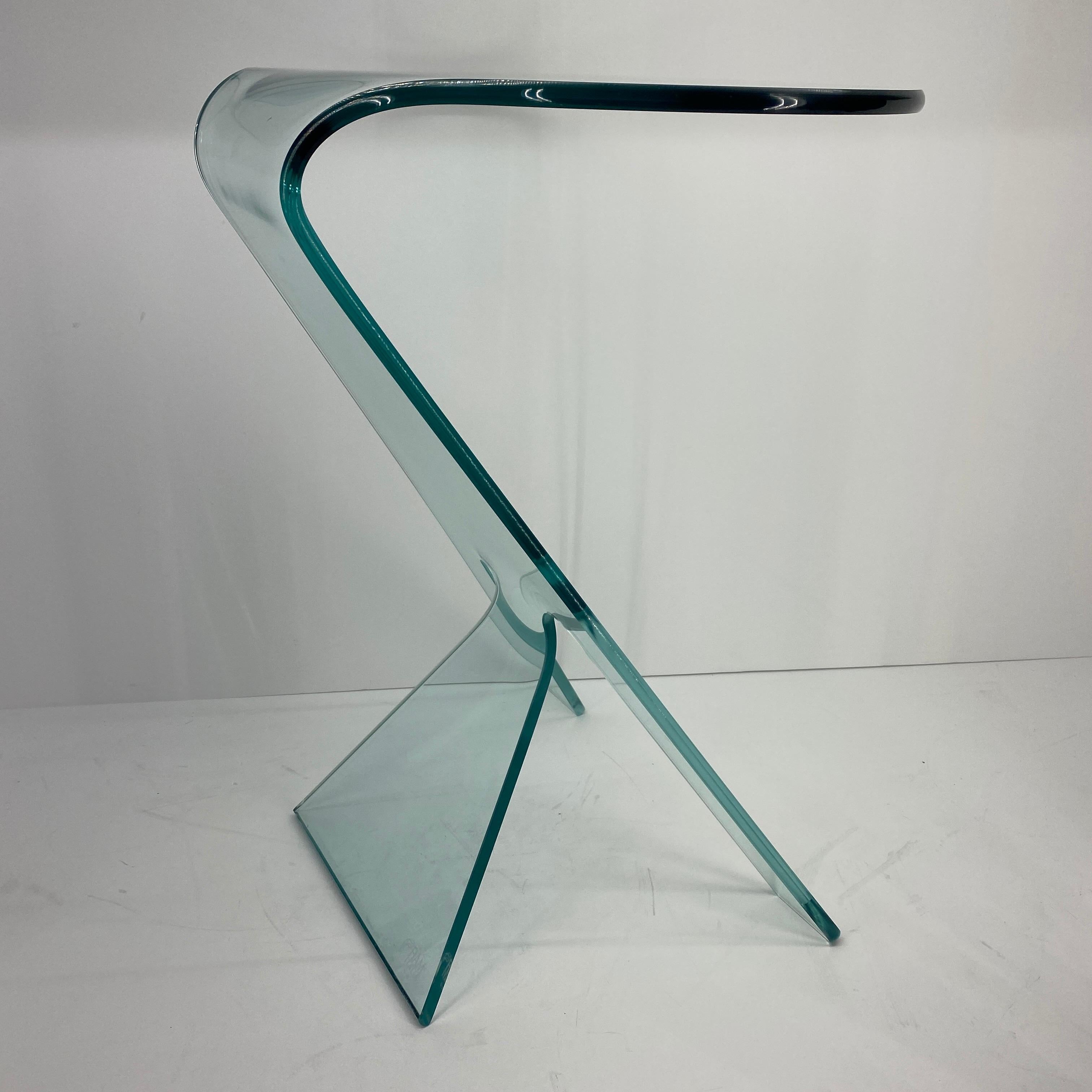 20th Century Modern Side Table Designed by Vittorio Livi For FIAM Italy