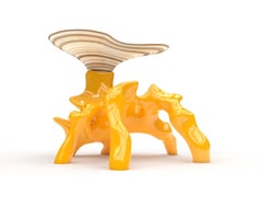 Modern Side Table "Reknots" by Nick Ervinck Organic Design Wood