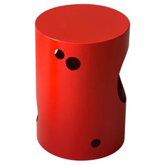 Modern Side Table/Stool, holes in the structure, Collectible Design By Spinzi