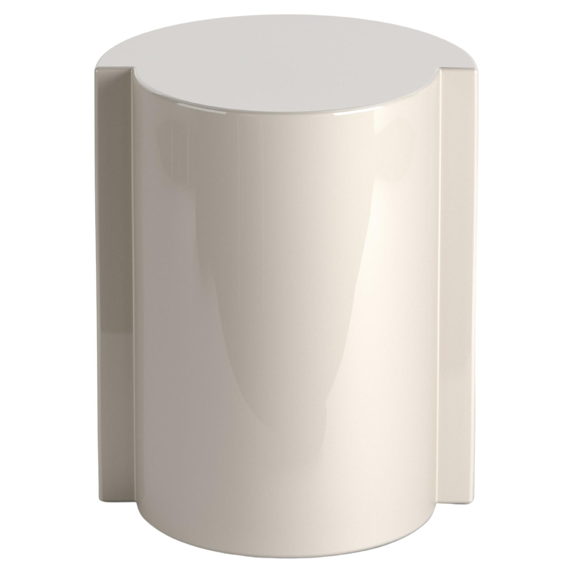 Tabouret de table d'appoint moderne en beige sable, Sandro Lopez Italie