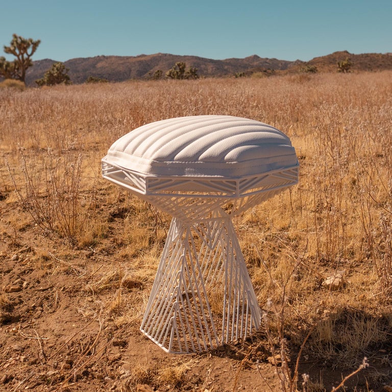 Modern Side Table, Terrazzo Wire Table in Peachy Pink, Switch Table For ...