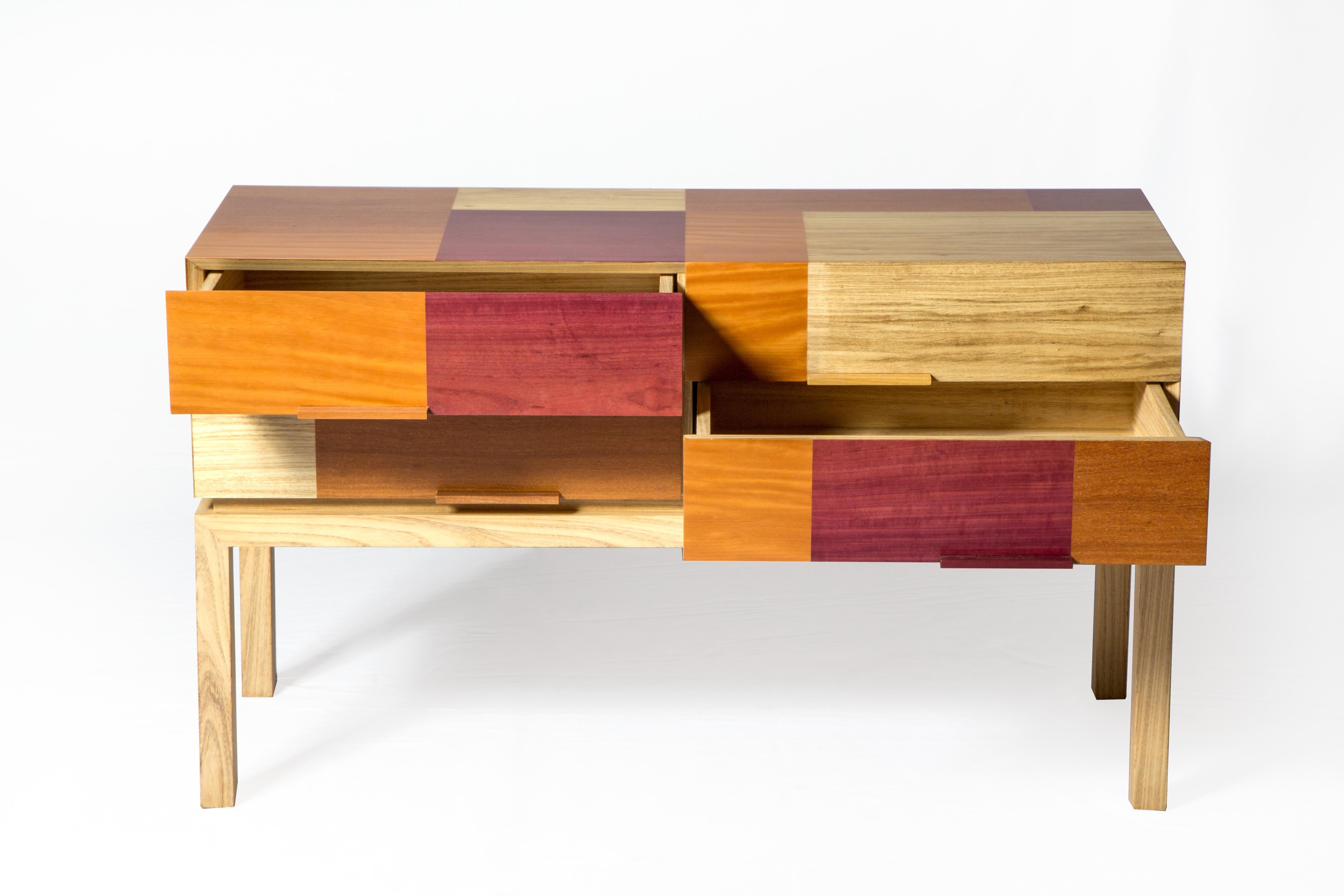 South American Modern Sideboard By Ivan Rezende in Brazilian Wood  For Sale