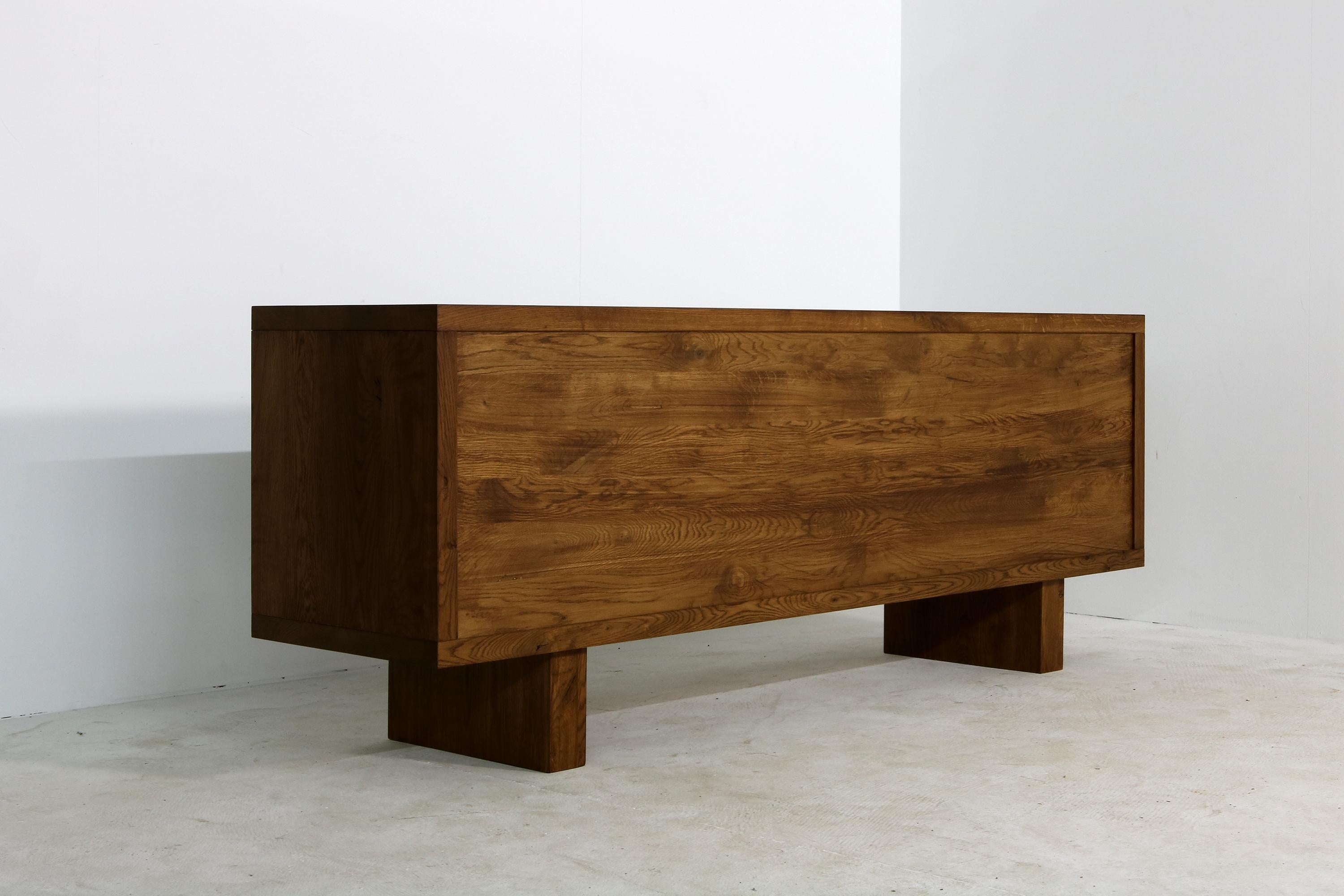 Modern Sideboard Mod. NL63 by Nathan Lindberg in Solid Oak, Contemporary 2