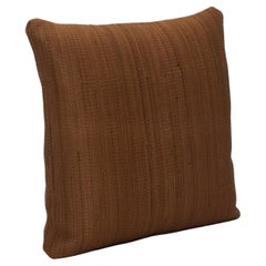 Modern Sienna Leather Decorative Pillow by MOGUL