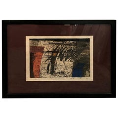 Modern Signed Limited Edition Abstract Modern Japanese Print