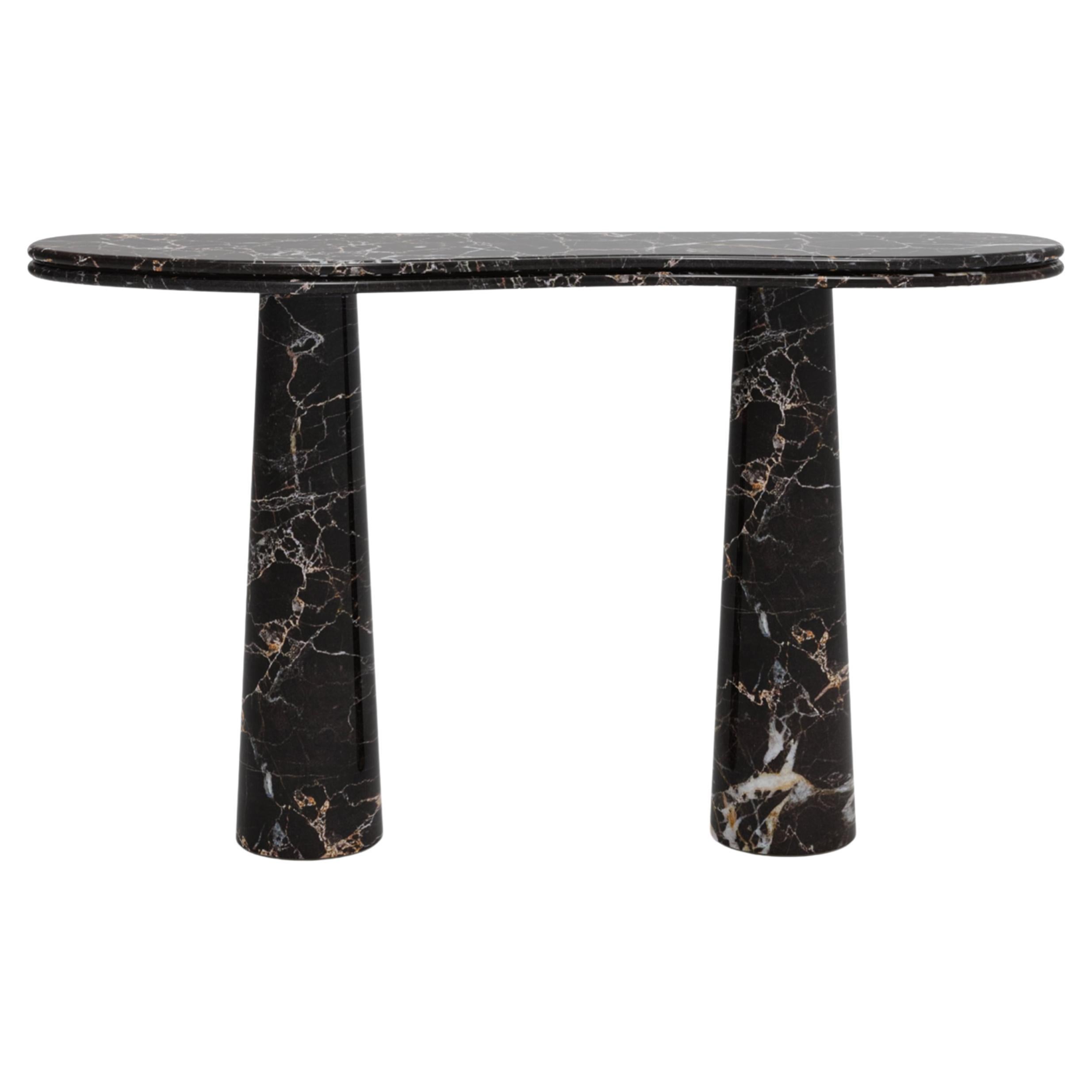 Modern Silhueta Console Table Carrara Marble Handmade in Portugal by Greenapple