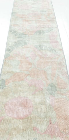 Modern Silk Fragment Runner by Doris Leslie Blau