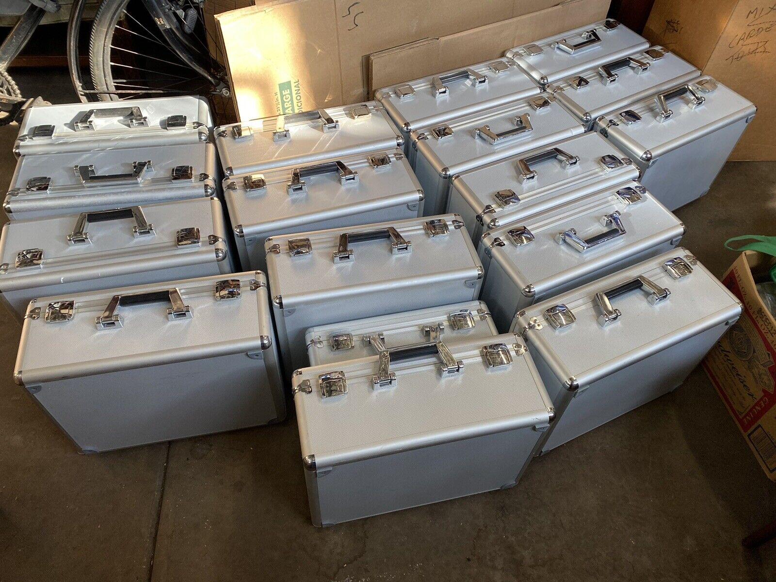 Modern Silver Aluminum Metal Storage Box Briefcase Carry Bag 2
