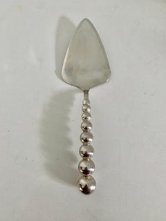 Modern Silver Plate Cake or Pastry Server