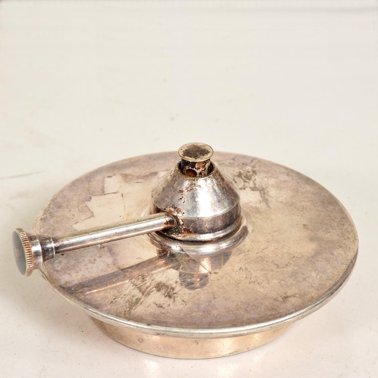 Late 20th Century Modern Silver Plated Chafing Dish Burner