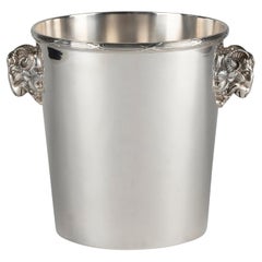 Modern Silver Plated Wine Cooler by Christofle