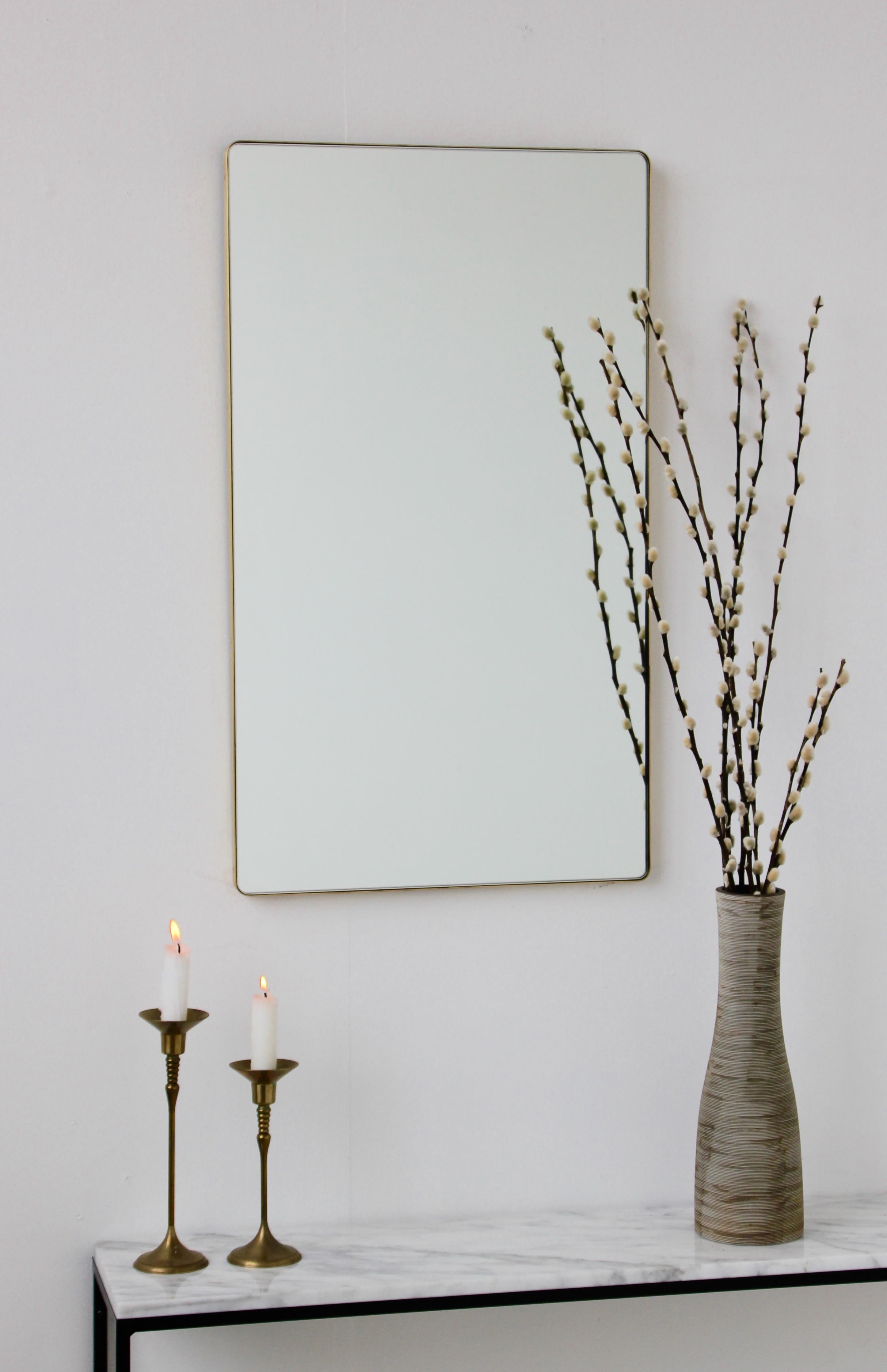 modern silver mirror