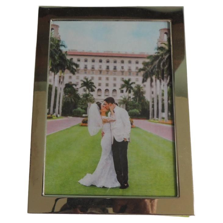 Modern Silver Tone Picture Frame