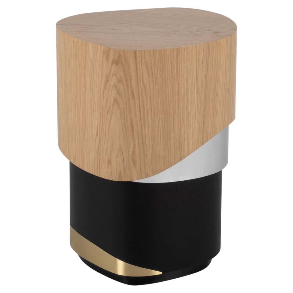 Modern Club Side Table made with Oak, Handmade by Stylish Club For Sale ...
